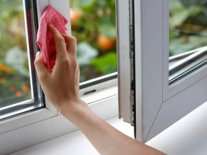 window maintenance includes cleaning the frames