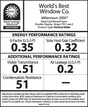 enegy efficent window label