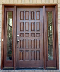 wood entry door