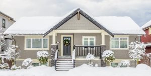 new vinyl windows in winter house