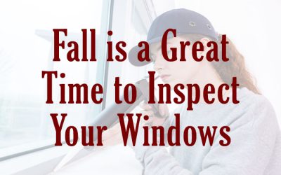 Fall is a Great Time to Inspect Your Windows